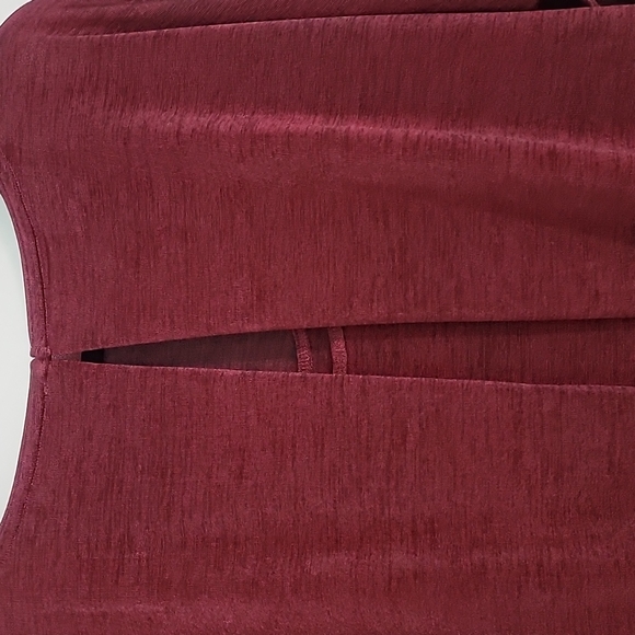 WHBM Metallic Ruby 3/4 Dolan Sleeve Dress - Picture 7 of 16